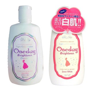 KEM DƯỠNG TRẮNG NÂNG TÔNG DA ONEDAY CHO MẶT VÀ TOÀN THÂN 120ML giúp điều chỉnh tone màu trắng hồng tươi sáng và mịn màng tự nhiên sau khi bôi