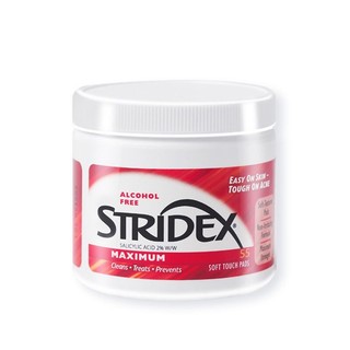 Miếng lau giảm mụn Stridex Maximum 55 miếng Salicylic Acid 2%