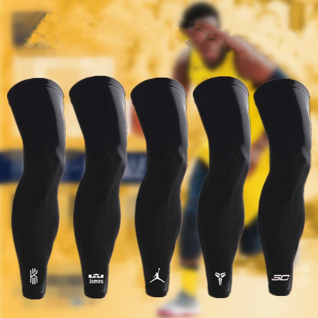 Băng bảo vệ ống chân logo NBA bóng rổ Băng bảo vệ đầu gối bó cơ chống nắng bóng chuyền,