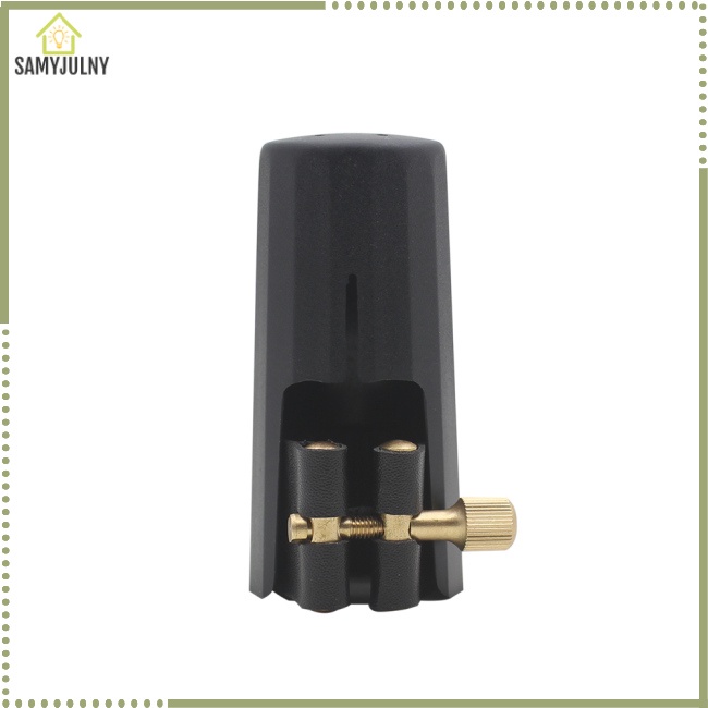 SAM Professional Artificial Leather Sax Saxophone Clarinet Bakelite Mouthpiece ClampClip Leather Ligature + Plastic Cap