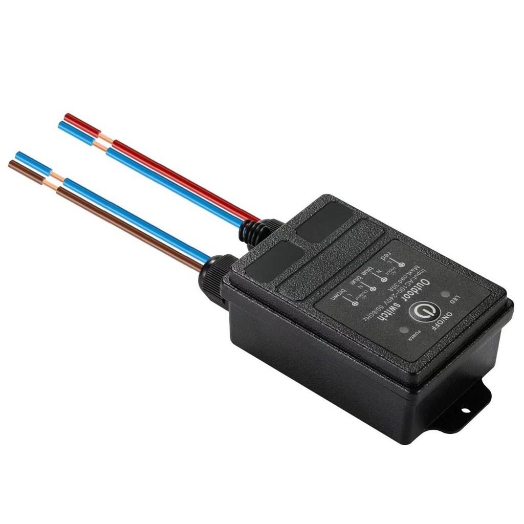 Bộ công tắc điều khiển từ xa máy bơm nước máy rửa xe công xuất lớn 100M 30A 3000W 220v