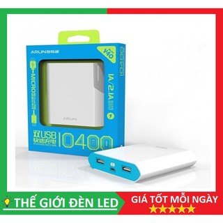 Pin sạc dự phòng arun 10400 mah, arun 8400mah chính hãng