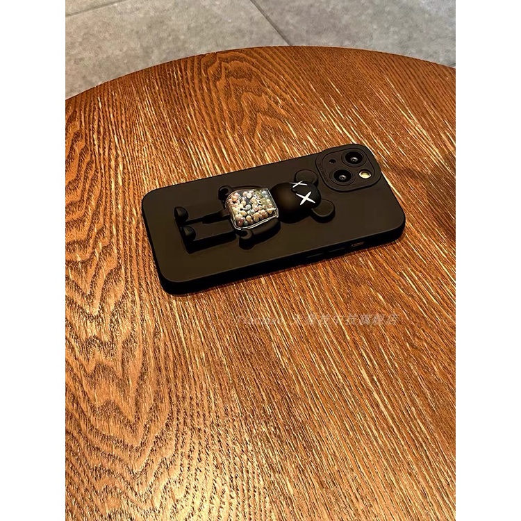 Ốp Điện Thoại tpu Dẻo Họa Tiết Hoa Hồng / Gấu &amp; Vòng Đeo Tay Cho iphone 13 pro max ins 12 pro max 11 pro max xsmax X XS