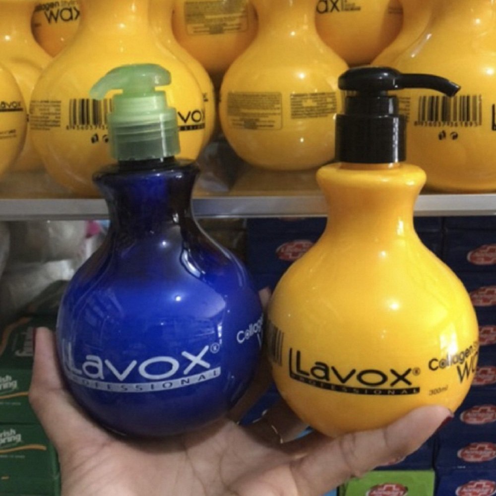 Wax Tạo Nếp Tóc Lavox Collagen 300ml cho tóc uốn và tóc thẳng Chính Hãng
