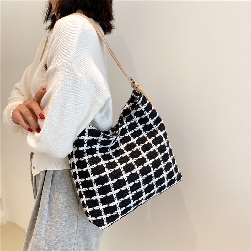 Túi Đeo JASMIN NOIR Chéo Bằng Len Thiết Kế Đơn Giản Thời Trang Cho Nữ
