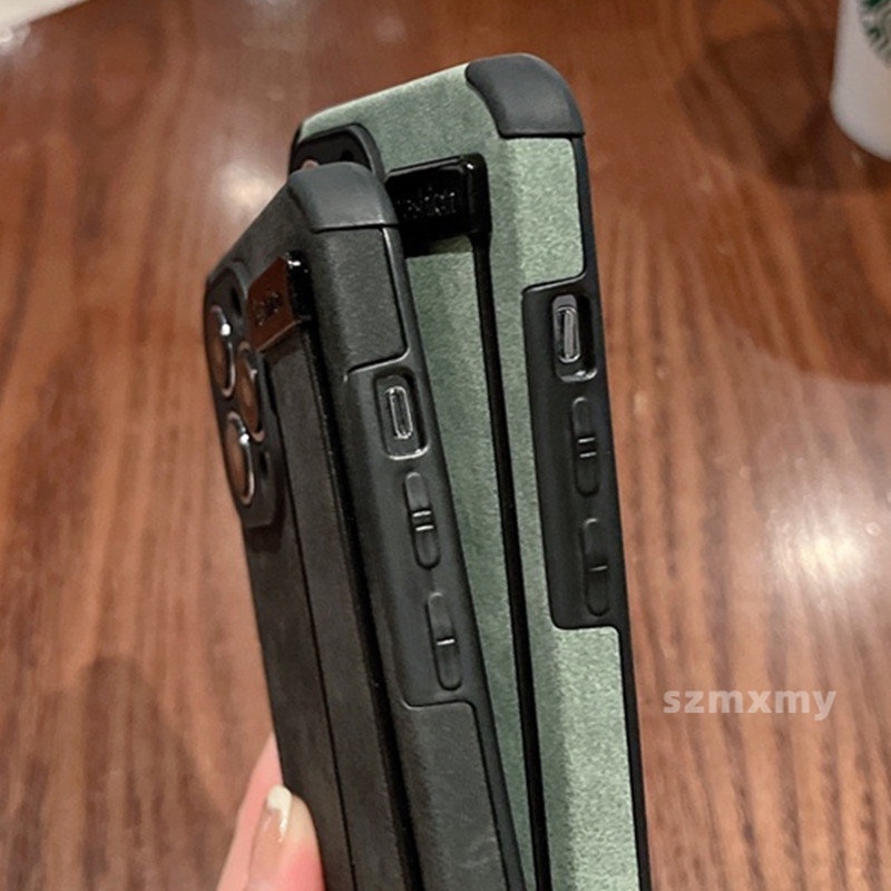 Ốp Điện Thoại Da Cừu Mềm Gắn Dây Đeo Cổ Tay Làm Vòng Đỡ Chống Rơi Cho IPhone 14 13 12 11 Pro X XS Max XR 7 8 Plus