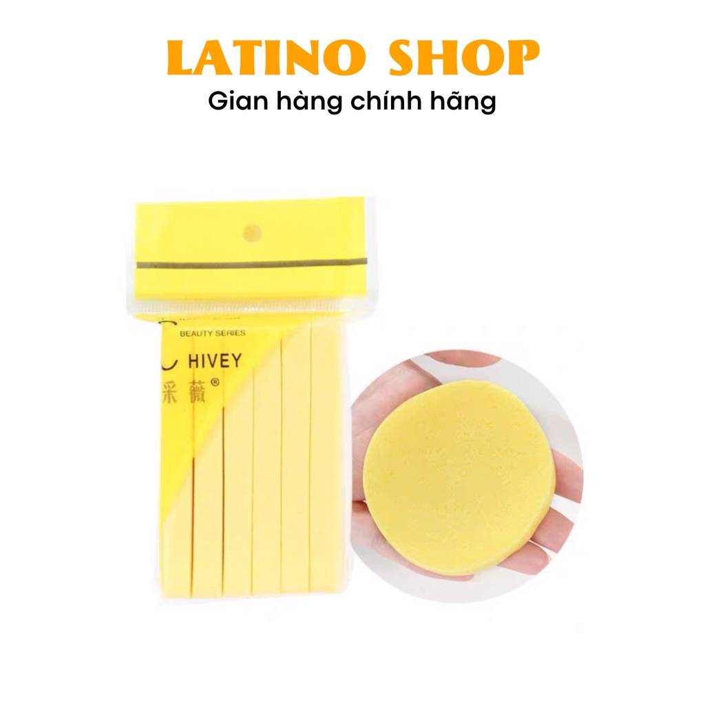 Bông mút nén bọt biển CHIVEY Nhật Bản, bông mút rửa mặt sạch bụi bẩn - Latino Shop