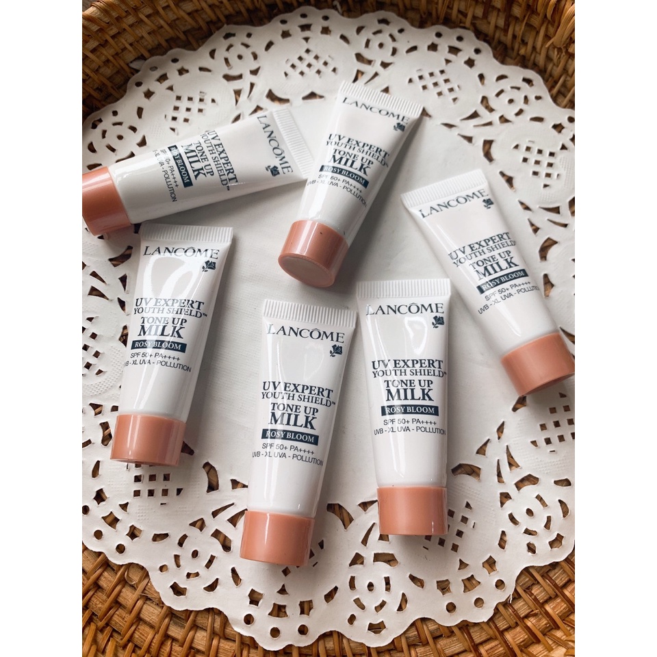 (Mini size 10ml) Kem chống nắng nâng tone da ⚡ CỰC HOT ⚡ Kem chống nắng Lancome Tone up Milk