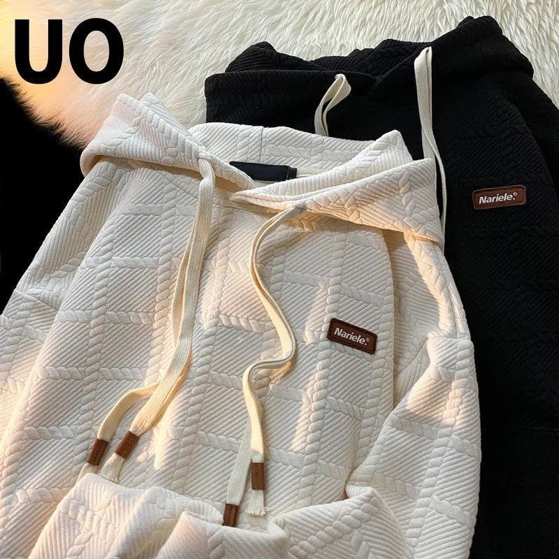 Áo Hoodie Nỉ Tay Dài Dáng Rộng Phong Cách Mới Mùa Thu Cao Cấp Dành Cho Cặp Đôi