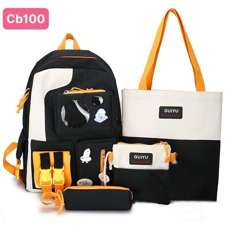 Balo Đi Học Thời Trang 4 Món
