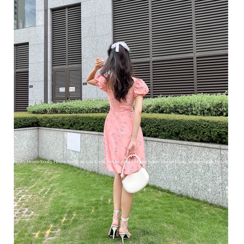 KOOKY HOUSE - ĐẦM KELLY DRESS THIẾT KẾ DÁNG XOÈ PHỐI BÈO NGỰC TÔN DÁNG
