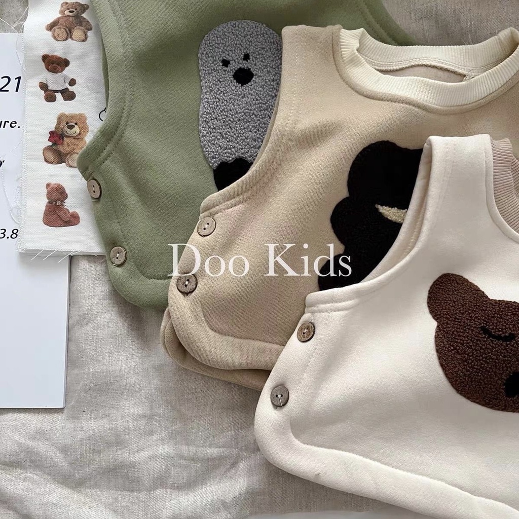 Áo Ghile Nỉ Bông Dành Cho Bé Trai Bé Gái 5-13Kg