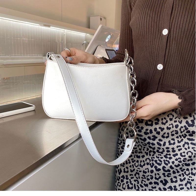 Túi kẹp nách đeo chéo đeo vai phối xích đẹp đi chơi hottrend T450