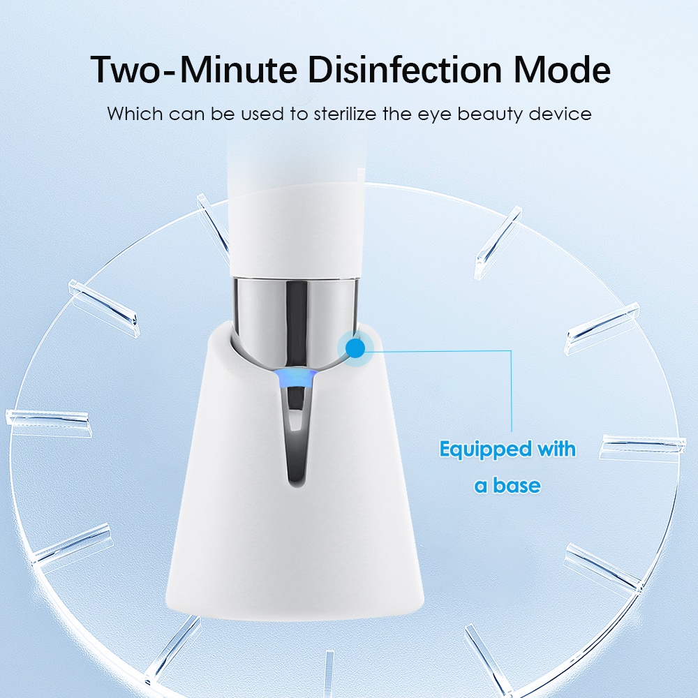 Máy Rung Massage Mắt Làm Sáng Quầng Thâm Và Bọng Mắt Chống Lão Hóa，Bút mát xa chăm sóc da mắt/ môi bằng sóng siêu âm loại bỏ bọng mắt và quầng thâm