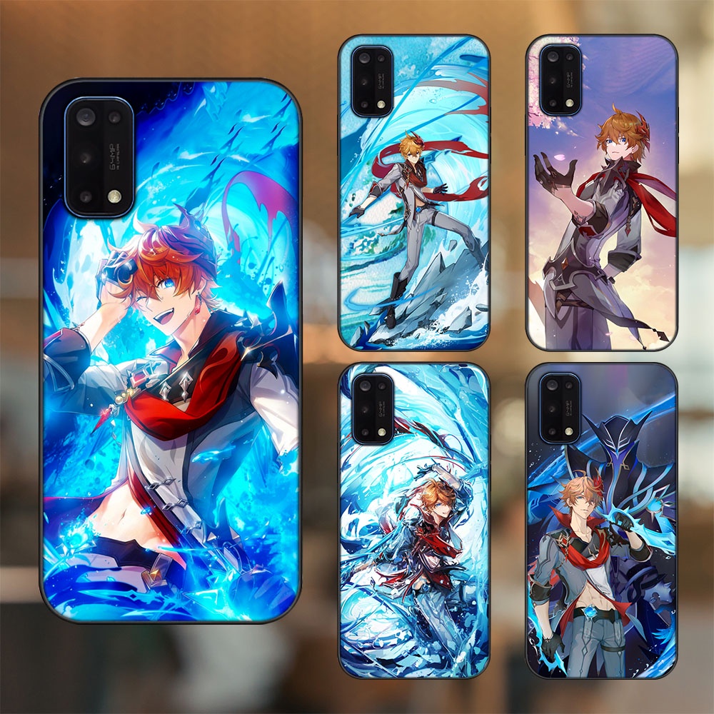 Ốp lưng Realme 7 Pro viền đen in hình Tartaglia Childe Genshin Impact
