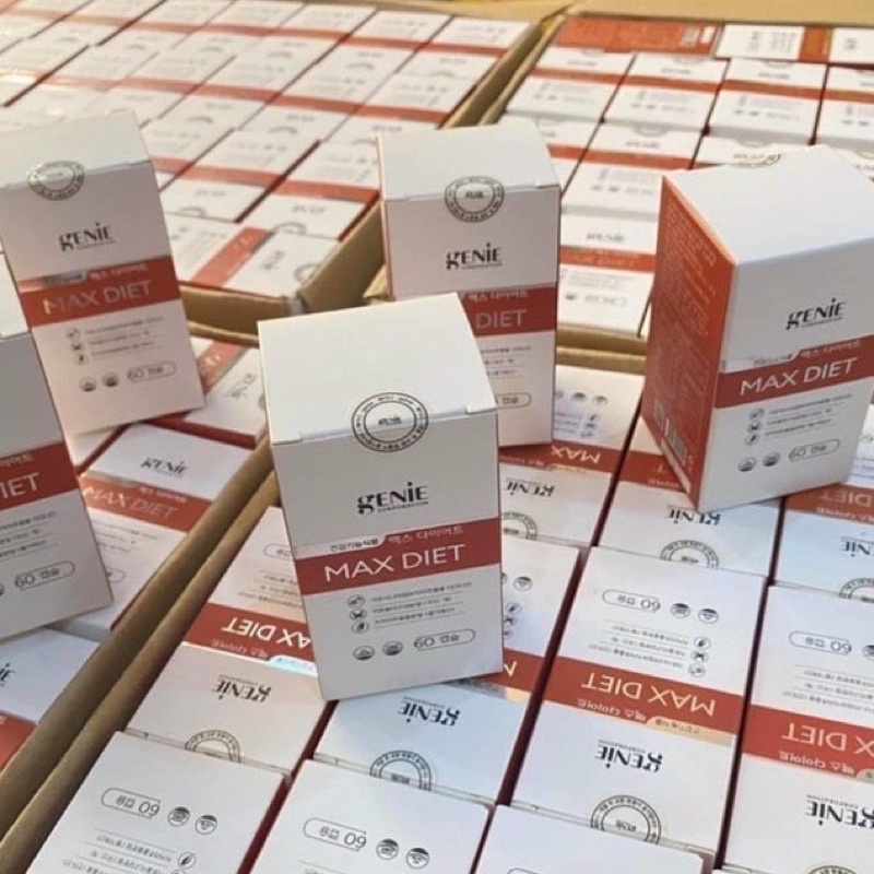 VIÊN UỐNG GIẢM CÂN AN TOÀN HIỆU QUẢ MAX DIET GENIE HỘP 60 VIÊN