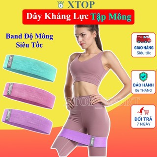 Dây kháng lực tập gym miniband, Dây đàn hồi tập mông chính hãng Aolikes 3603