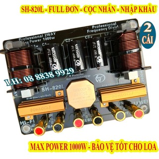 Cặp mạch phân tần công suất lớn cho 2 loa sh820l, siêu bảo vệ treble - giá 2 loa