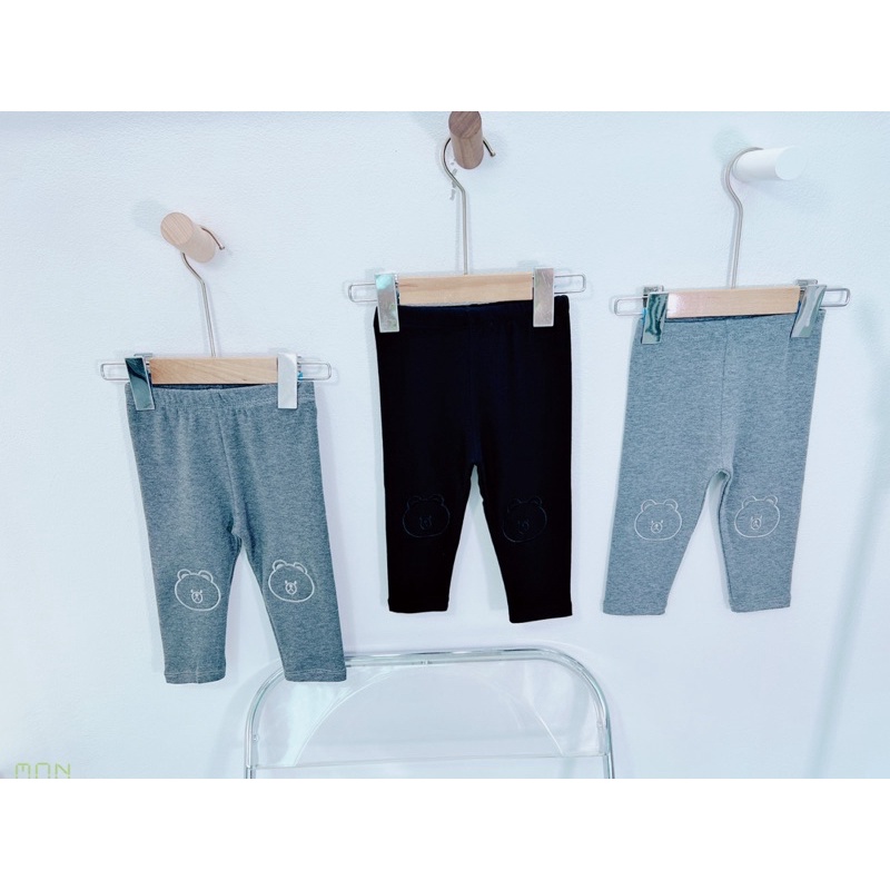 Quần legging bé gái thêu gấu siêu đẹp