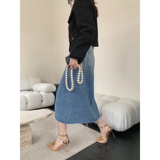 Sandal cao gót nơ đá bít mũi hàng cao cấp fullbox