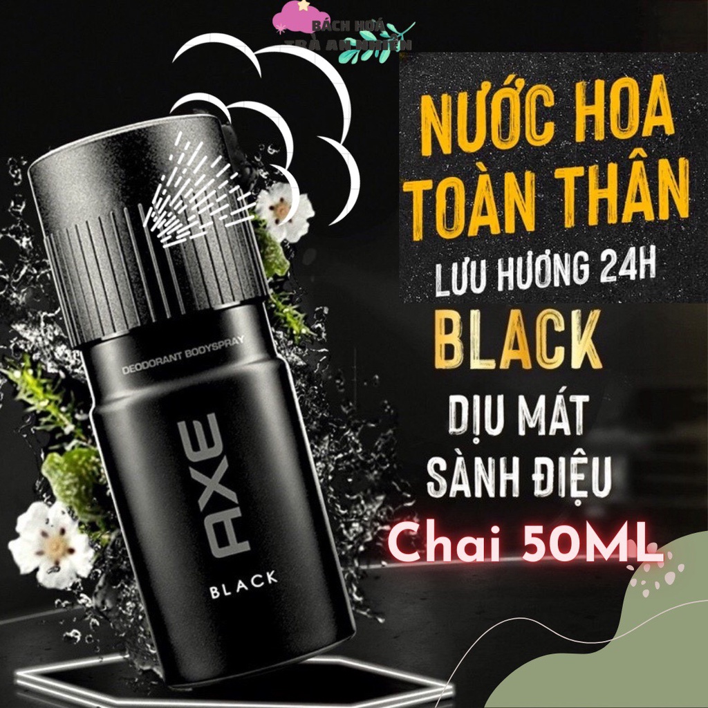 Axe xịt khử mùi toàn thân nam tính mạnh mẽ giữ mùi lâu 50ml