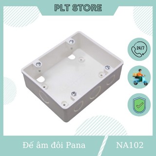Hộp đế âm đôi NA102 Nanoco dùng cho mặt 4 và 6 thiết bị