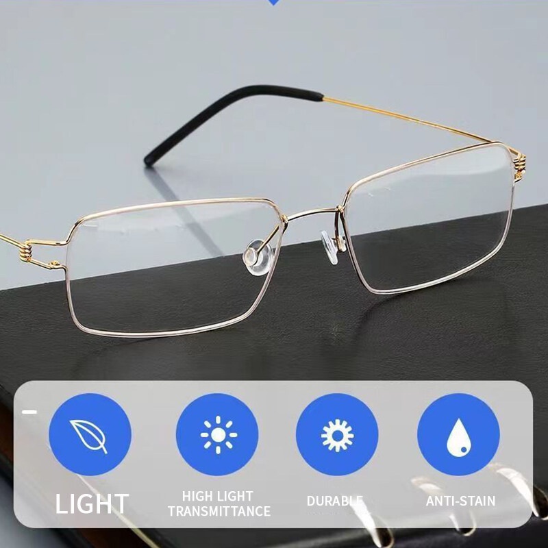 Kính Đọc Sách Không Gọng Siêu Nhẹ Siêu Co Giãn Chống Bức Xạ Thời Trang Cho Nam Và Nữ