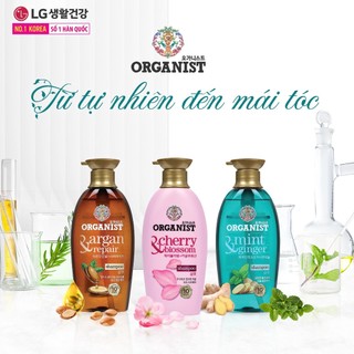 [Có Bill] Bộ Dầu Gội Xả Organist Argan Hàn Quốc, Phục Hồi Tóc Hư Tổn, Giảm Gãy Rụng