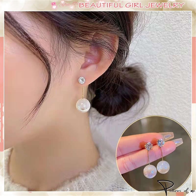 Khuyên Tai Đính Ngọc Trai Phong Cách Hàn Quốc Mới 2022