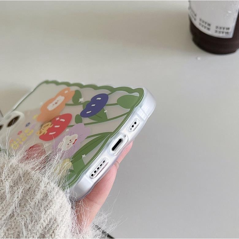 Ốp lưng iphone Phù Hợp Ốp Điện Thoại Họa Tiết Hoa / Sóng Biển Nhiều Màu Cho Iphone 13Promax 14pro xs xr 6Plus-14 Dinuo case