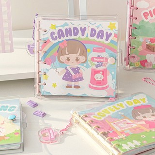 Set sổ còng kèm giấy và móc khóa trang trí nanani - miao's little forest
