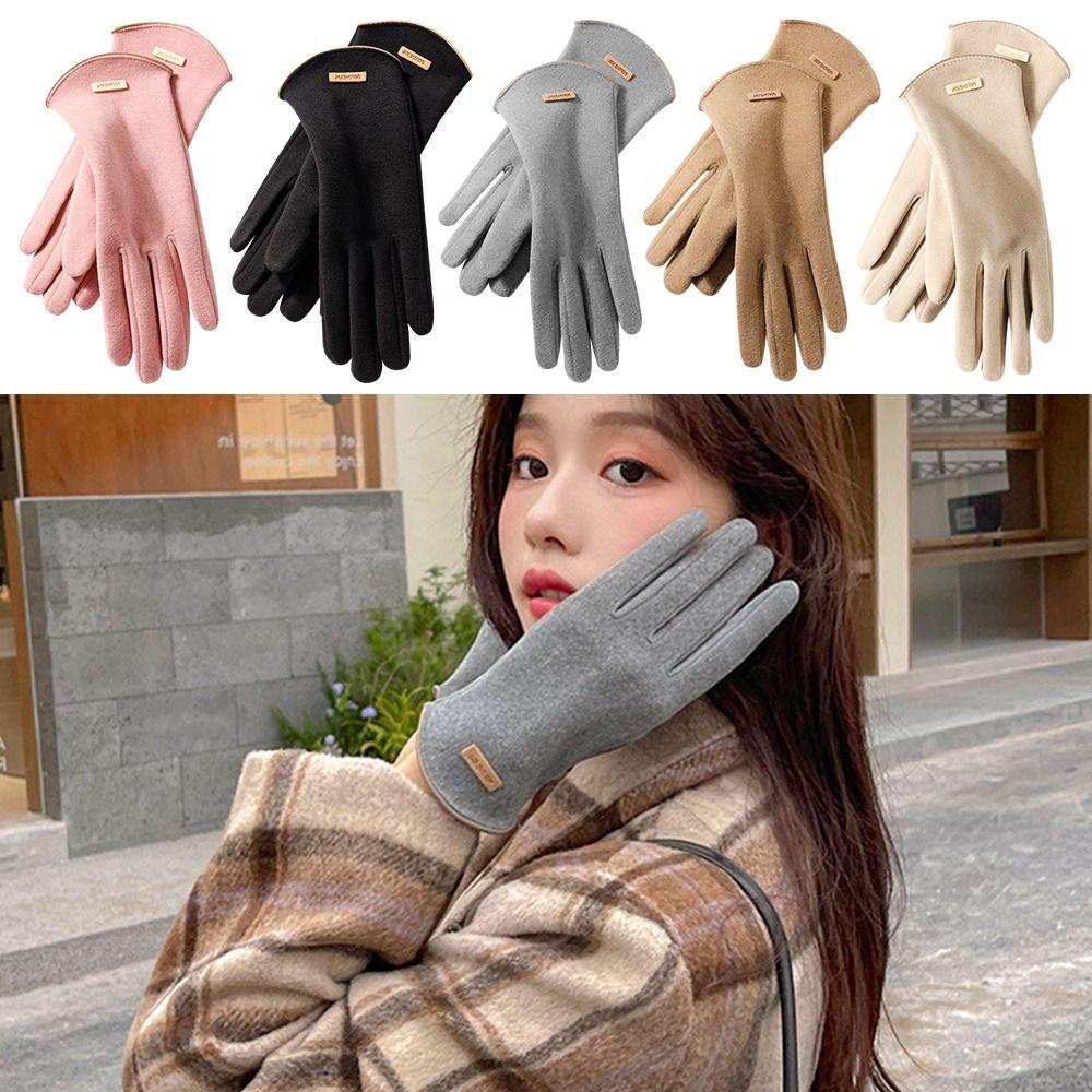 1 Găng Tay Nhung Chống Lạnh Phong Cách Đức Cho Nữ