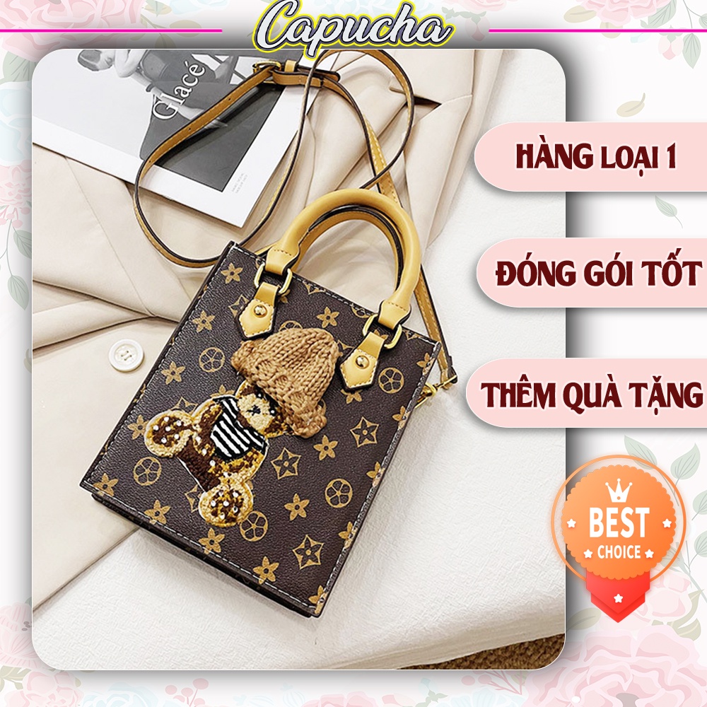 Túi xách nữ đeo chéo gấu xinh nổi bật cực cá tính Capucha T225
