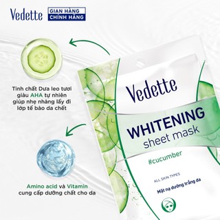 Mặt nạ giấy Vedette Dưa Leo 22ml