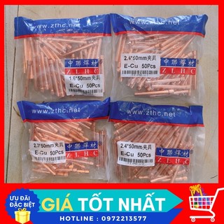 Kẹp kim hàn tig 1.6-2.0-2.4 loại dài đẹp lắp vào tay wp26-wp18