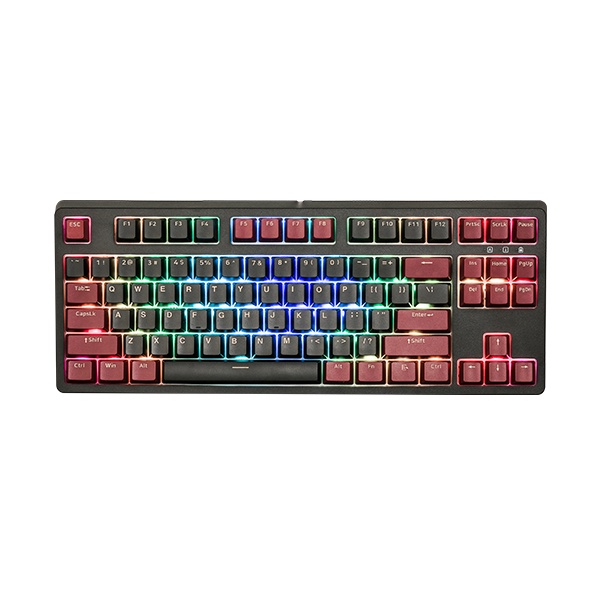 Bàn phím cơ gaming Edra EK387 Dark Warrior Blue/ Brown/ Red switch, LED RGB Chính hãng - Bảo hành 24 tháng