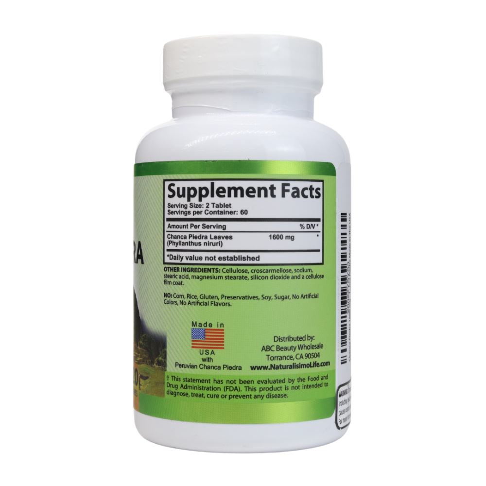 Viên Uống Hỗ Trợ Giảm Sỏi Thận Sỏi Túi Mật Chanca Piedra Stone Breaker 1600mg 120 Viên