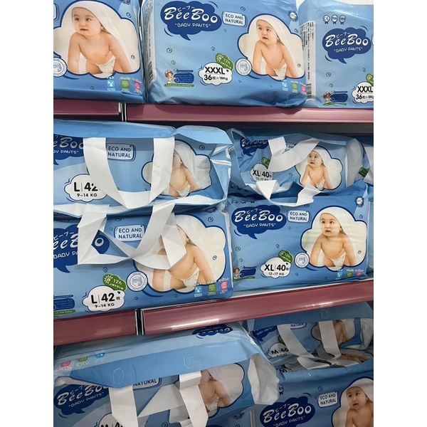 Bỉm quần/Tã bỉm BeeBoo Nội Địa Nhật S56/M50/M46/L42/XL40/XXL38
