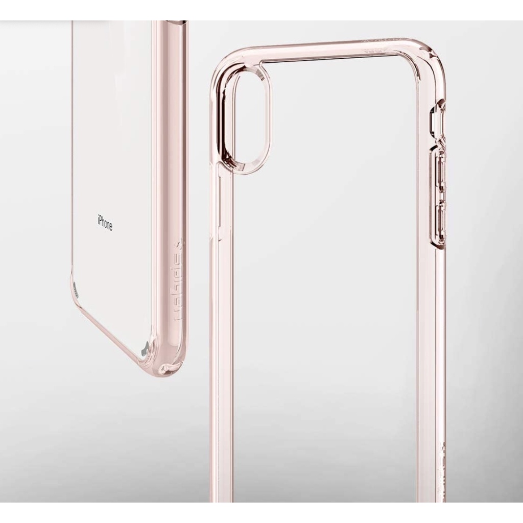 Ốp Lưng Cho iPhone X / Xs Spigen Ultra Hybrid _ Rose Crystal