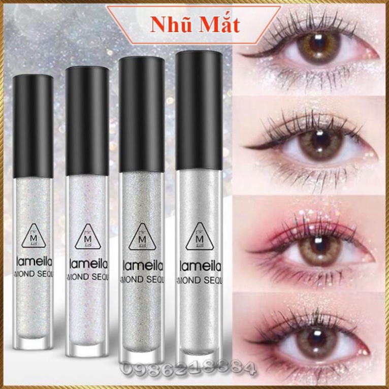 Nhũ mắt gel nhũ kim tuyến lấp lánh Diamond Lameila trang điểm mắt DANA