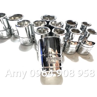 [HÀNG CHÍNH HÃNG] Đầu tuýp 3/8 Kouritsu thép CR-V  (đầu típ 3/8 , đầu khẩu 3/8)