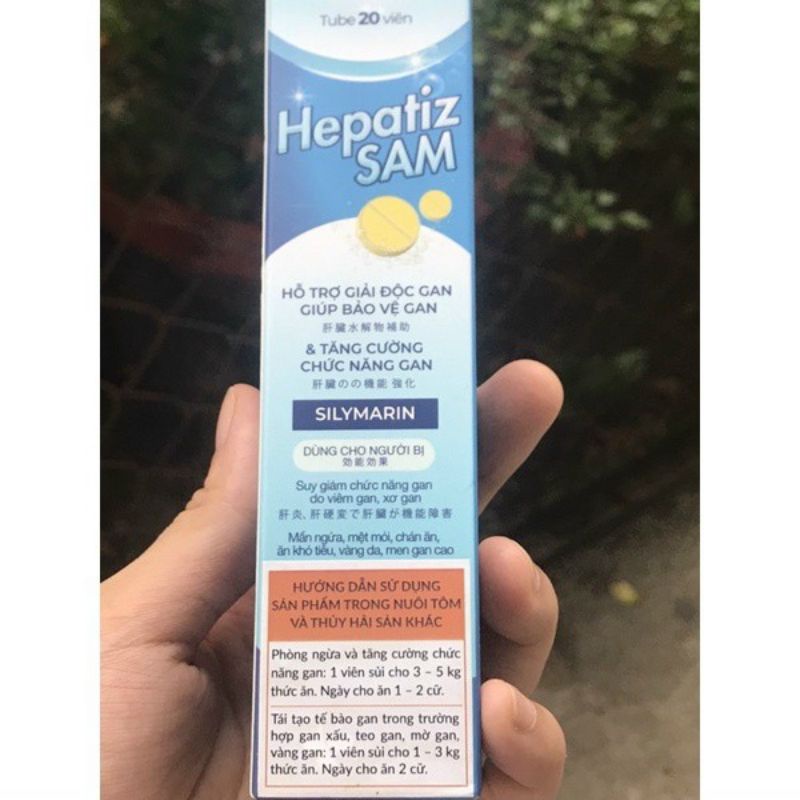 GIẢI ĐỘC GAN HEPATIZ SAM CHO TÔM CÁ