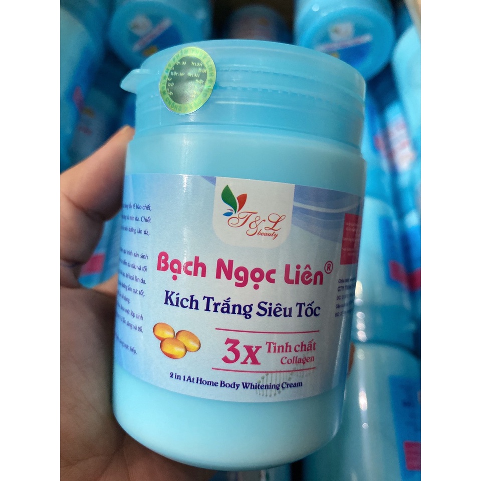 Kem kích trắng Bạch Ngọc Liên XANH_HỒNG