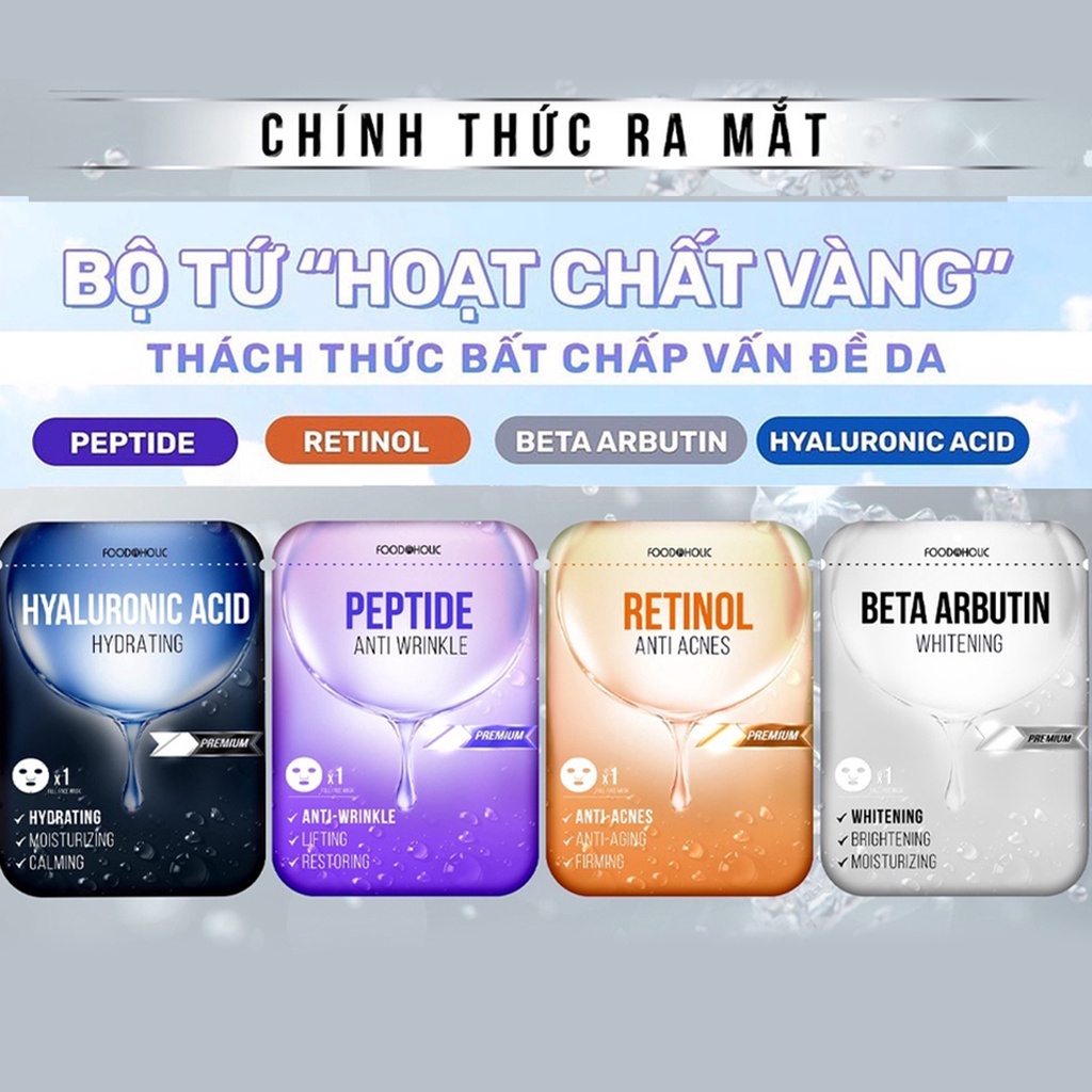 Mặt nạ Foodaholic premium chăm sóc da toàn diện 23ml NPP Tido88