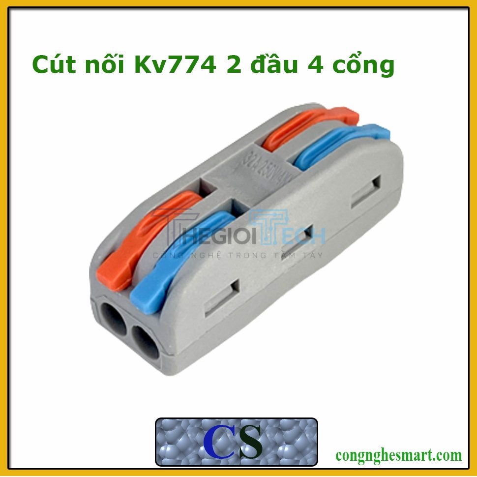 Cút nối dây điện KV774 các loại 2,3,5,8 cổng và 2 đầu 4 cổng, 2 đầu 6 cổng. - 2 đầu 6 cổng thường