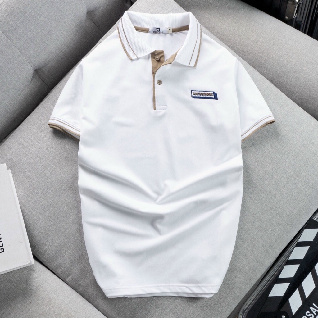 Áo thun POLO nam cá sấu Nexx&Dee phối sọc ngang có cổ bẻ trung niên lịch lãm big size 3XL cao cấp PL08