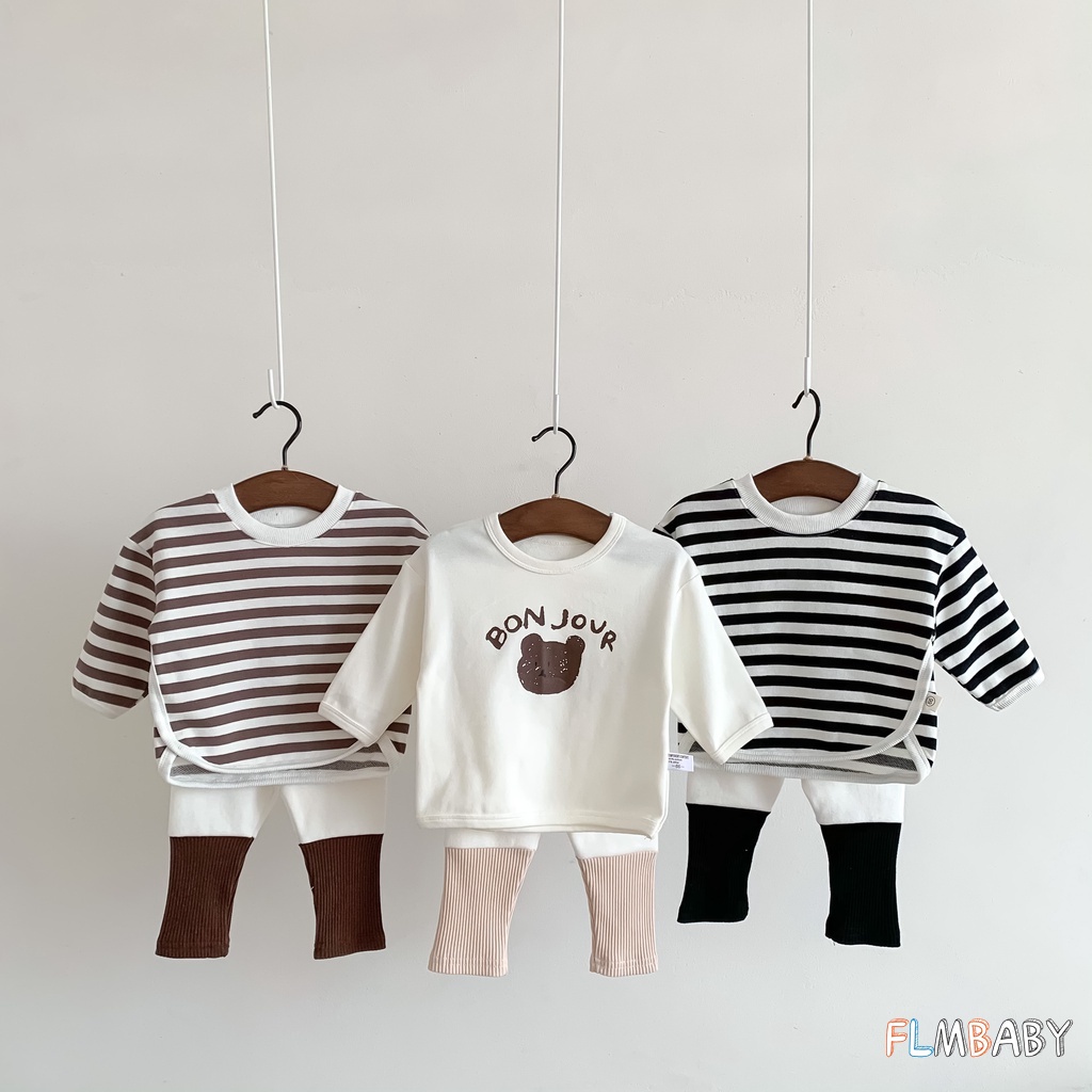 Quần Legging Cotton Dài Dáng Rộng Thời Trang Dành Cho Bé 0-12 Tháng Tuổi