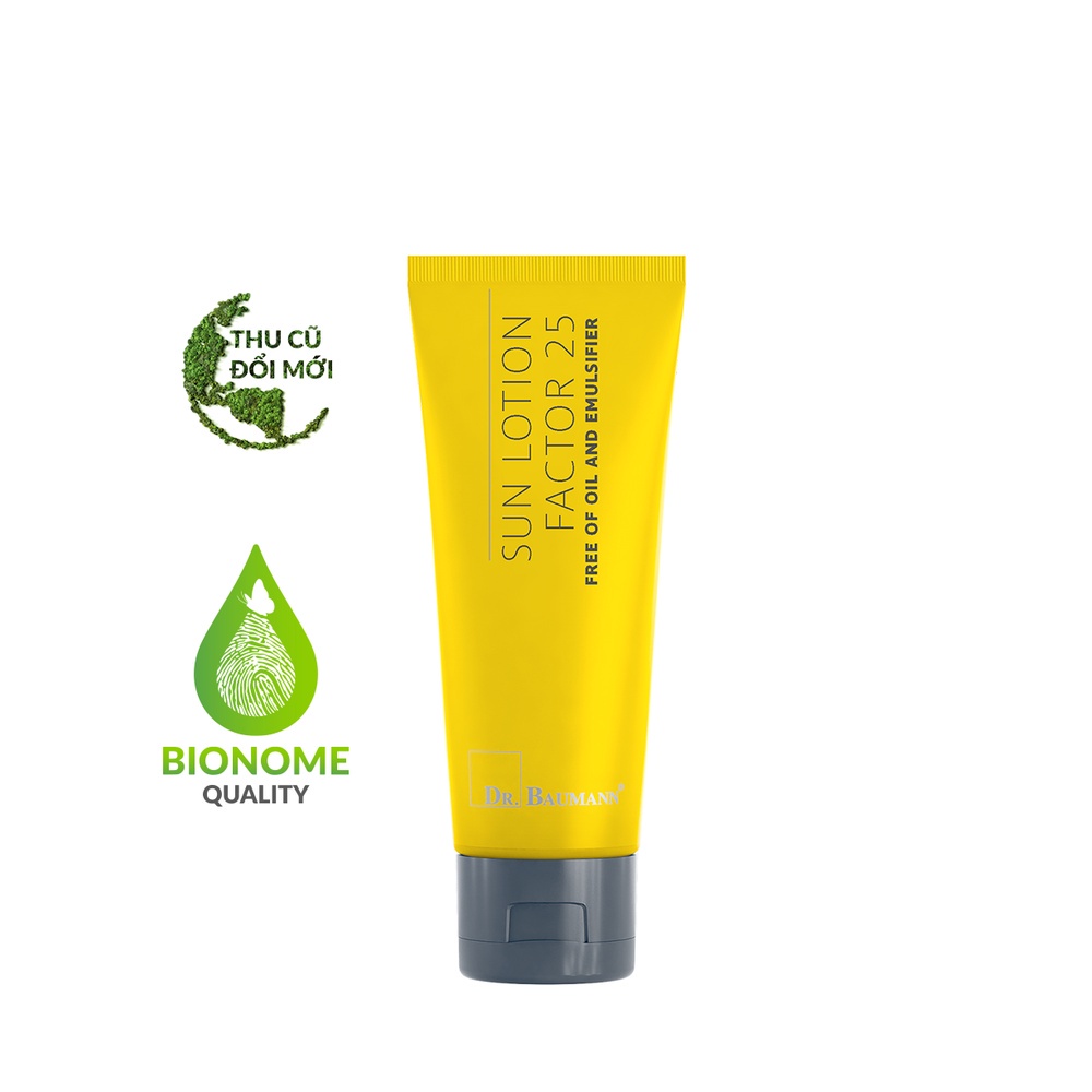 Kem Chống Nắng Thuần Chay Chuẩn Bionome Bảo Vệ Da Siêu An Toàn Dr. Baumann Sun Lotion Factor 25