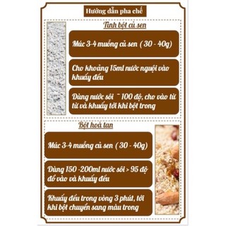 Bột Củ Sen Túi 500g