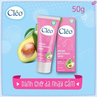  Kem tẩy lông Cleo Hồng 50g- Dành cho da nhạy cảm  dùng tẩy tay chân,nách,bikini  
